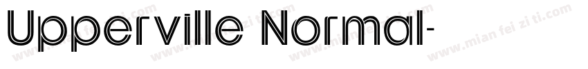 Upperville Normal字体转换